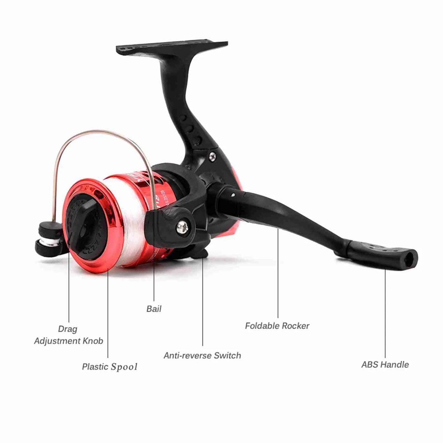 Hign Concerned Fishing Pole Combo Telescopic Rod and Reel