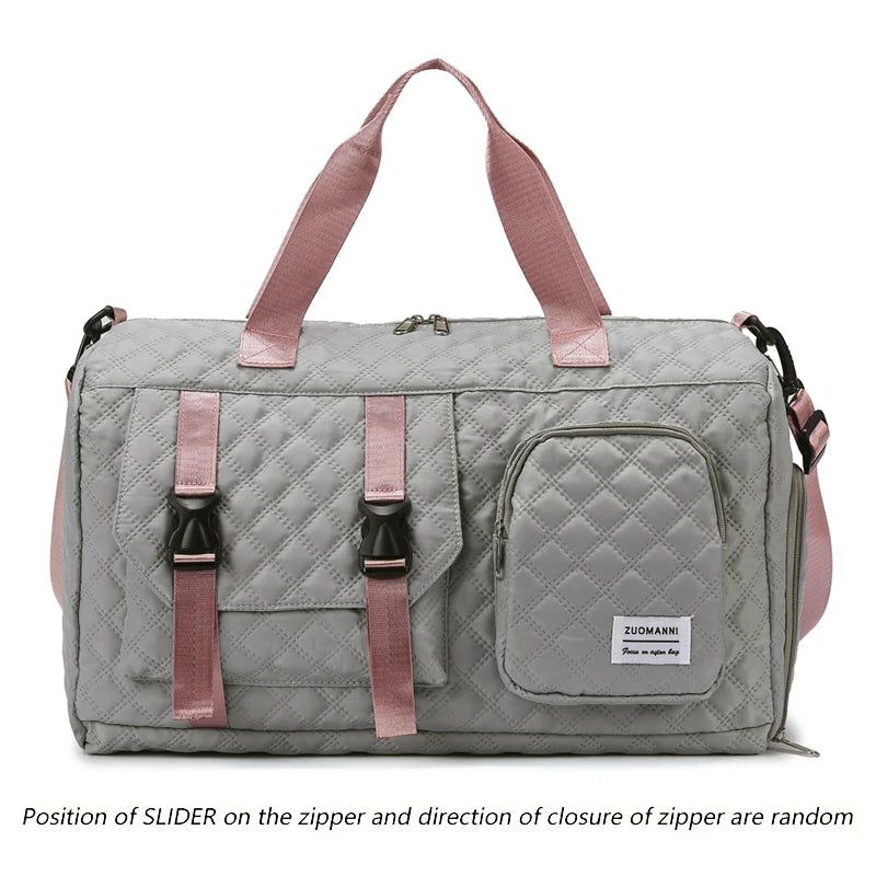 Durable Nylon Travel Duffle Bag Portable Gym Shoulder Bag