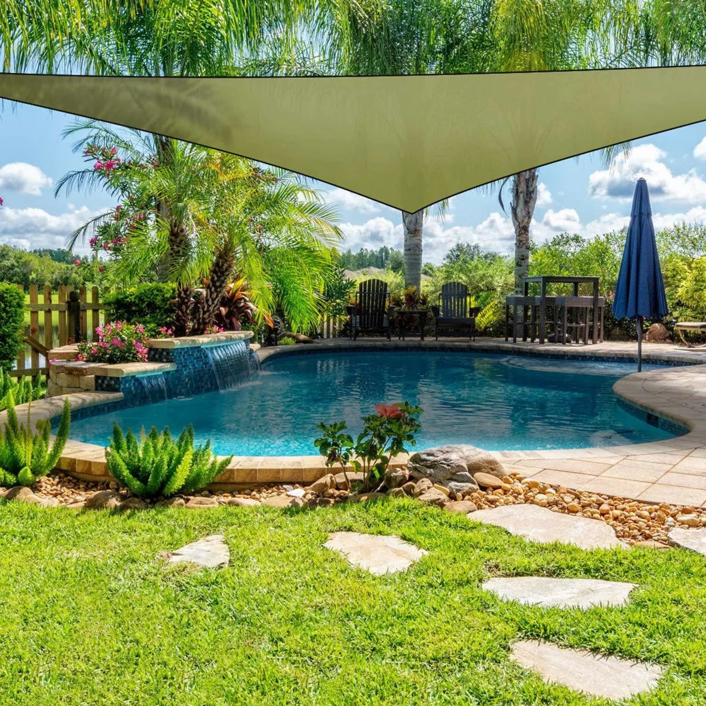 For For 13.12ft Shade Sail Patio Cover Shade Canopy Camping Sail Awning Sail Sunscreen Shelter Triangle Cover