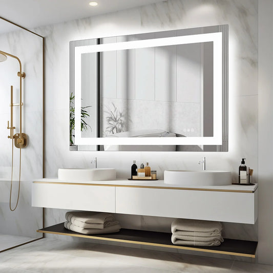 JHK 36x24 Inch LED Bathroom Vanity Mirror with Backlight