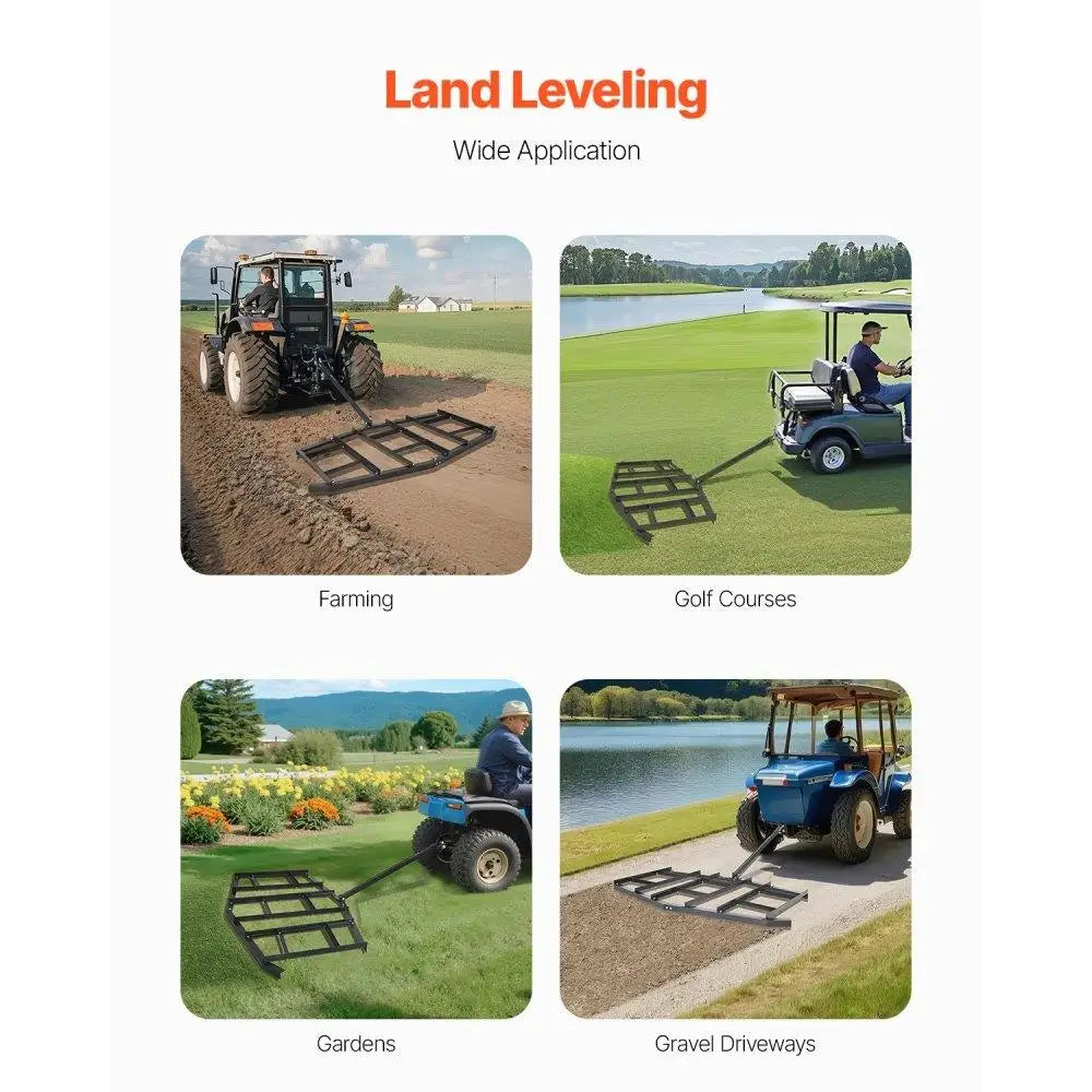 Hign-concerned Drag Harrow Tow Behind Steel Gravel Grader