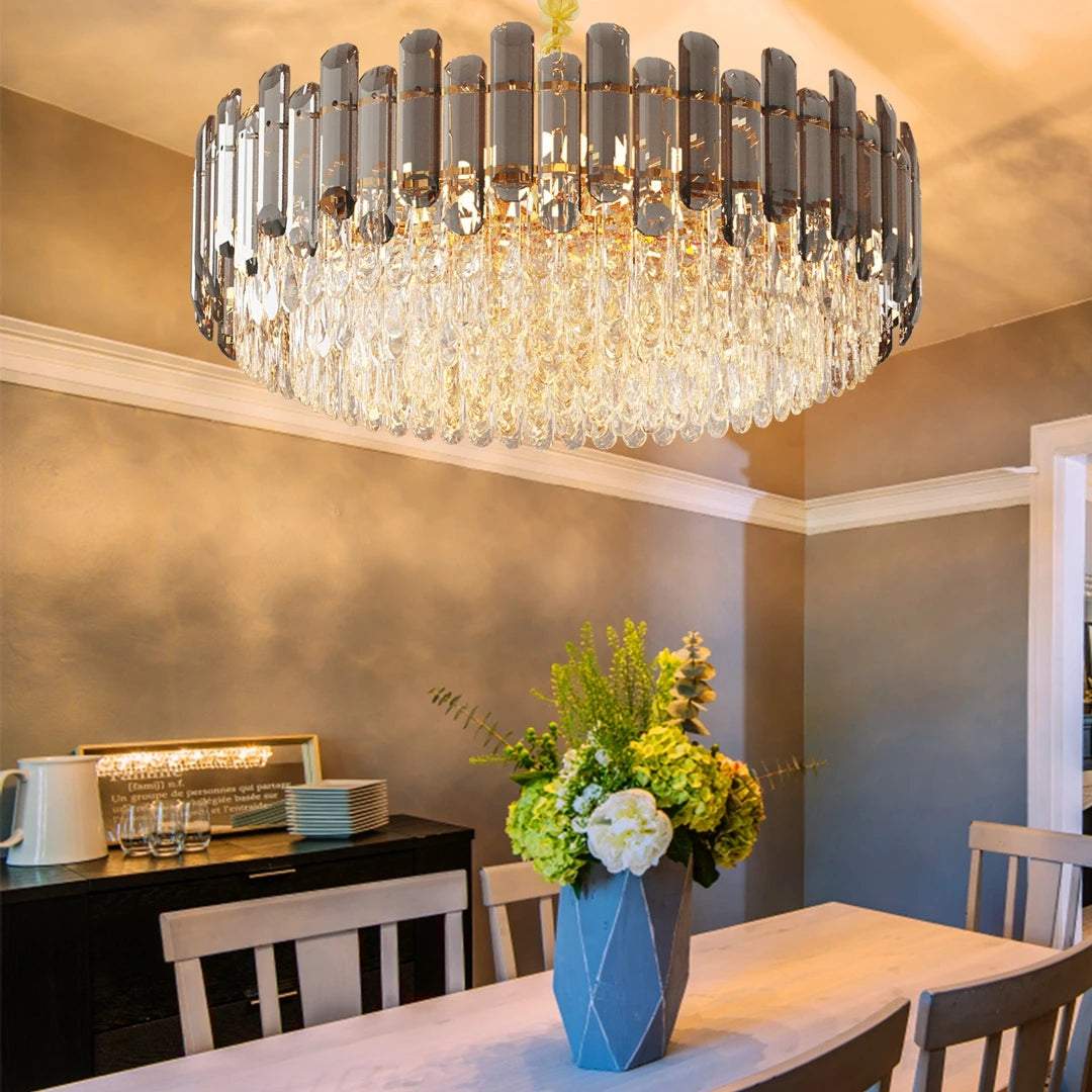 Vrygle 5 Layer Crystal Chandelier Ceiling Lamp Three Temps