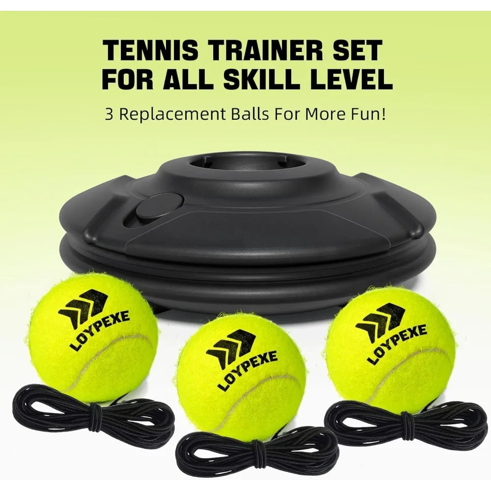 TEZEWA Tennis Practice Rebounder Set String Trainer