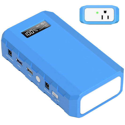 Portable Power Bank Battery Charger with AC DC Outlet 88.8Wh 65W Outdoor Small Generators for Backup Camping Outdoor Emergency