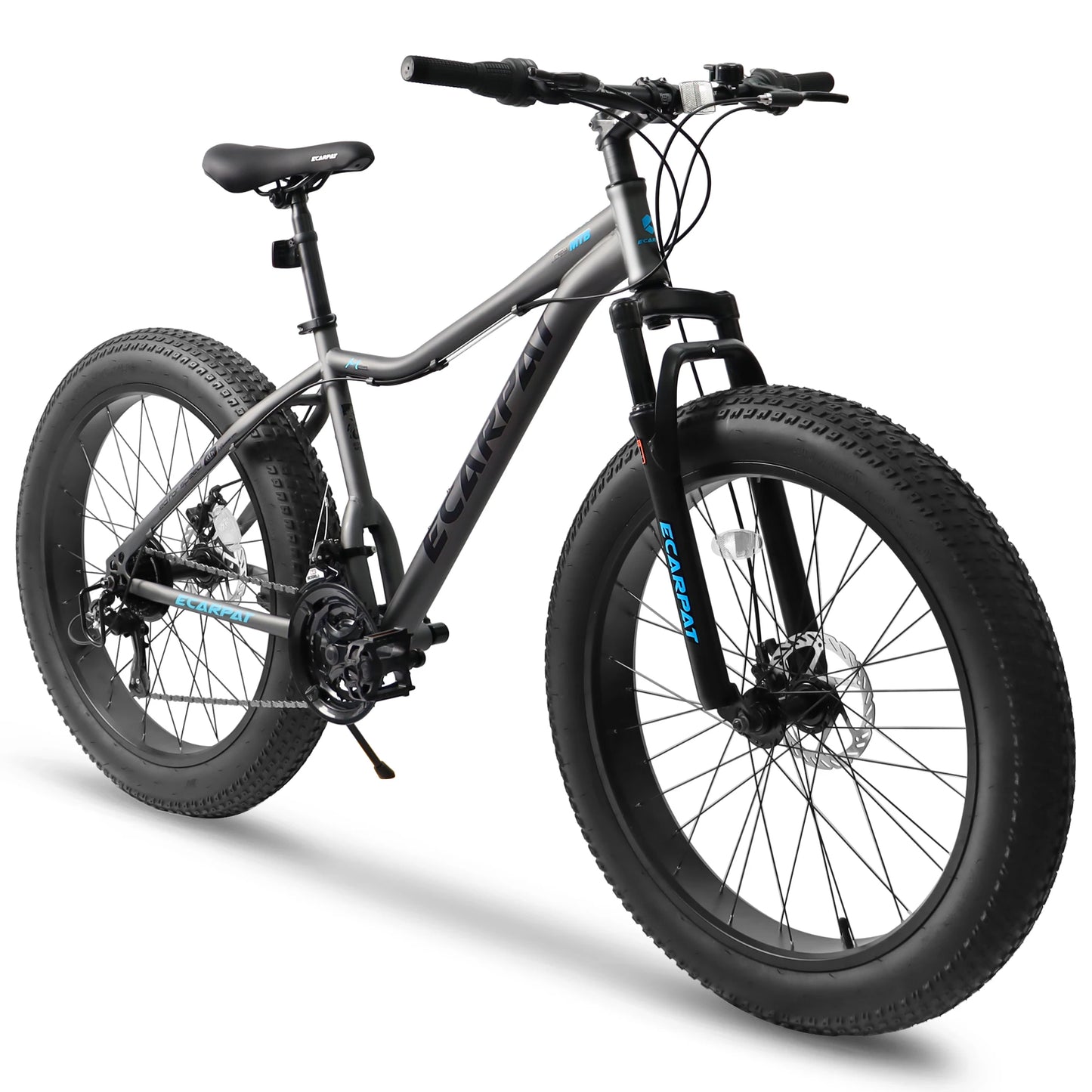 Ecarpat 26 Inch Mountain Bike with Fat Tires and 21 Speeds