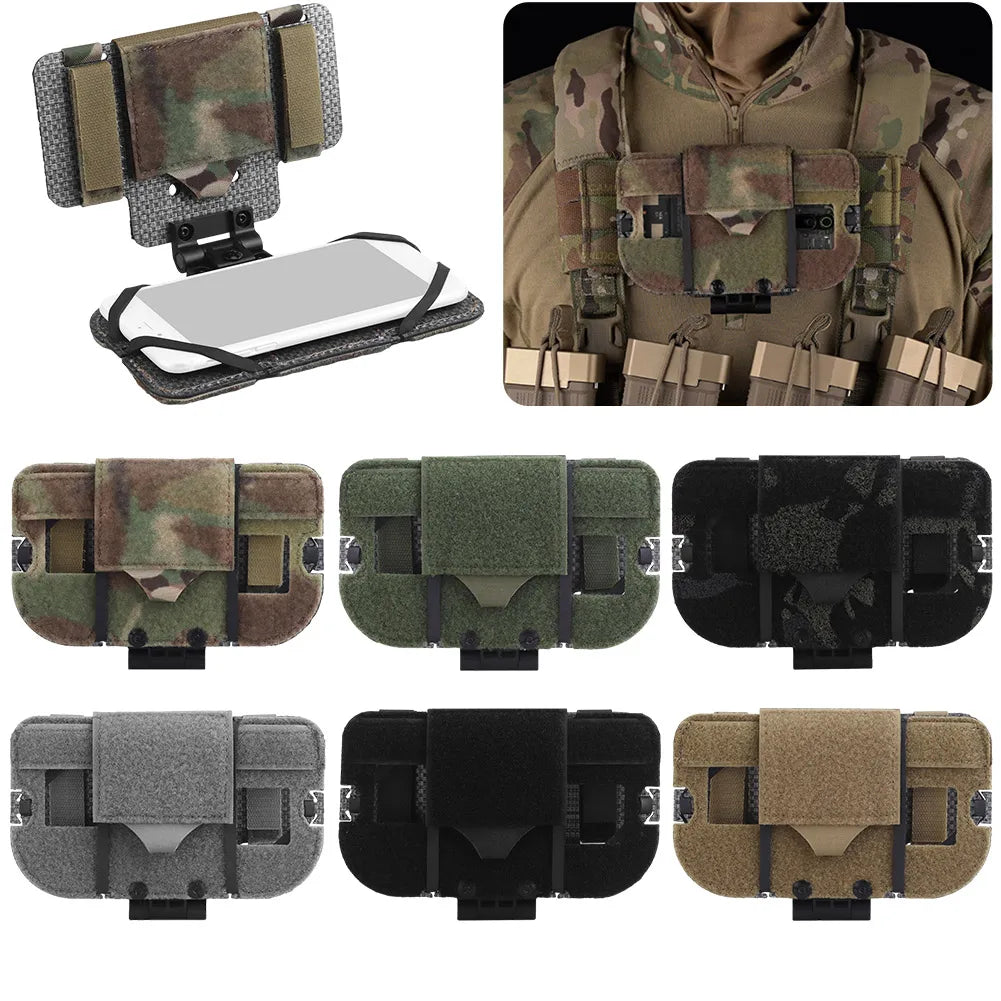 Deemount Tactical Vest Phone Holder Quick Release MOLLE