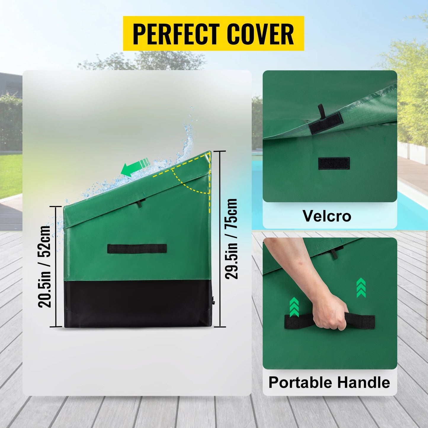 SucceBuy Outdoor Storage Box Waterproof Patio Deck Box