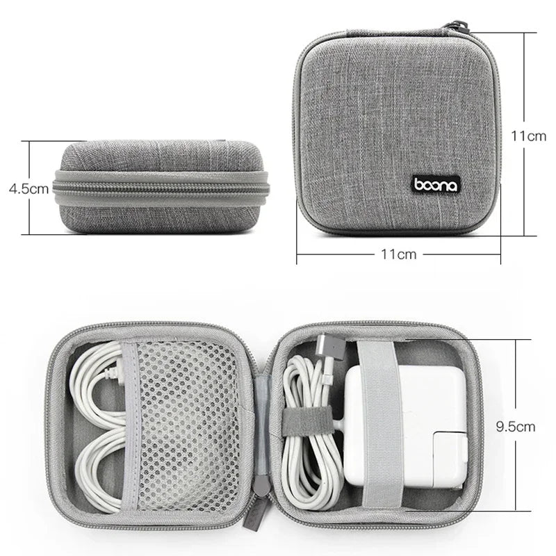 XIAOLANGCN Mini Earphone Storage Case Hard Shell Organizer