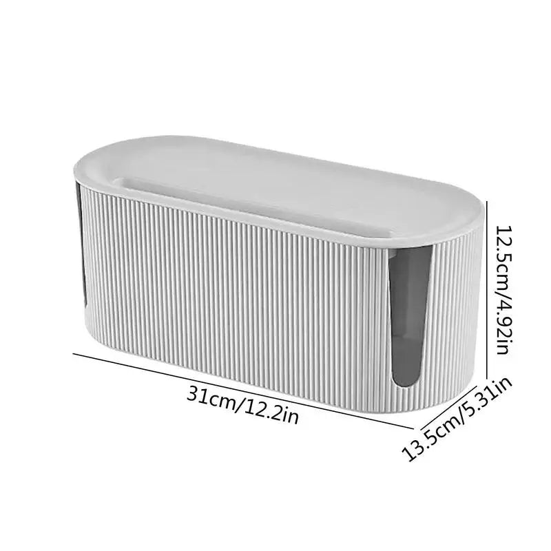 Cable Management Box Storage Organizer Case Home Office