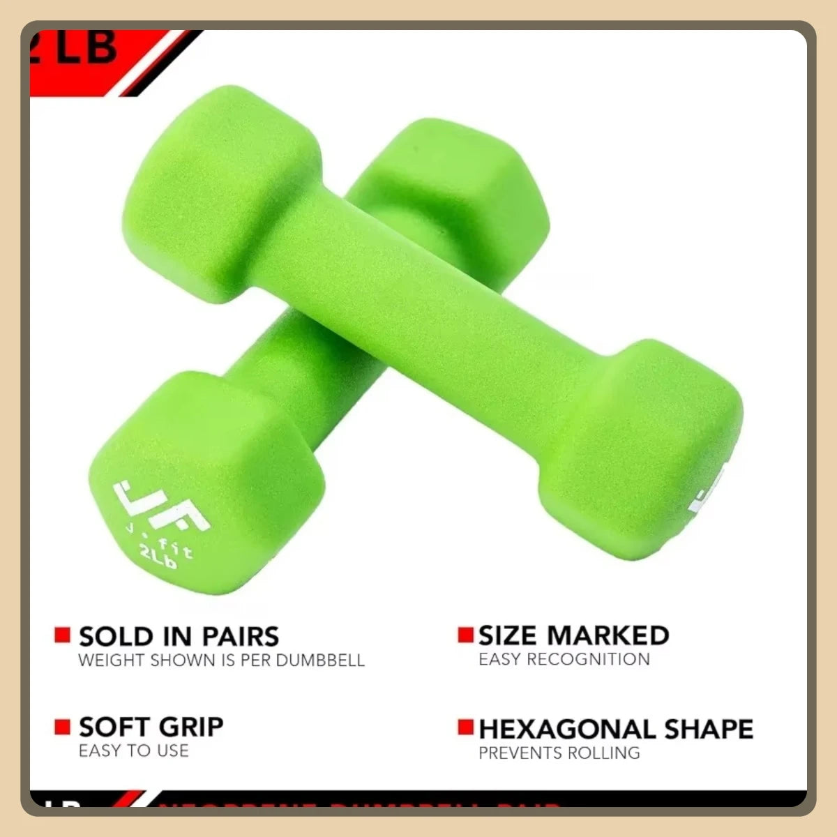 Vinyl Coated Dumbbells Neoprene Weights For Home Exercise