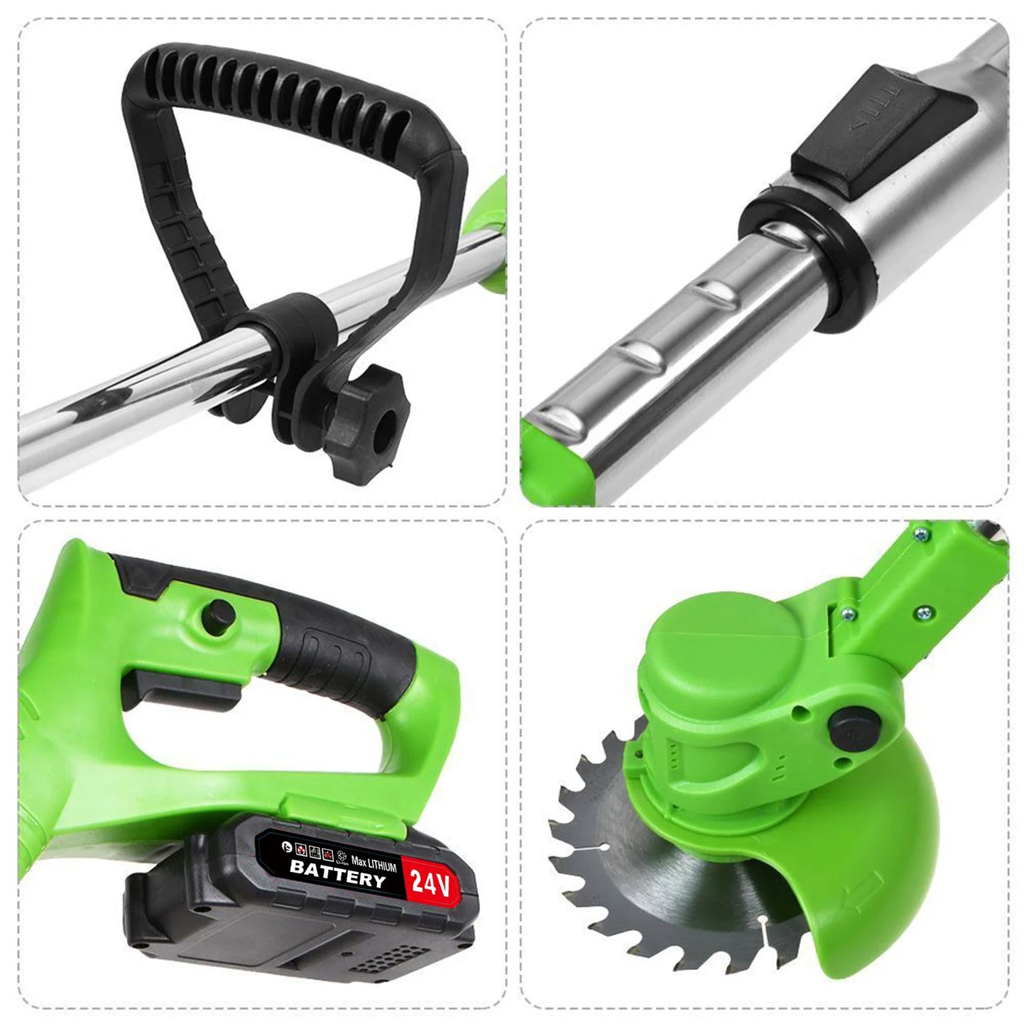 Brushless Weed Trimmer Cordless String Cutter 2 in 1