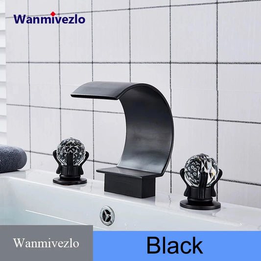 Wanmivezlo Waterfall Bathroom Basin Faucet with Mixer Tap