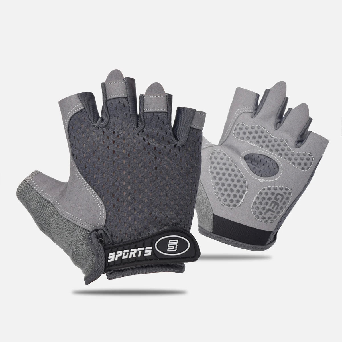 Cycling Half Finger Gloves Breathable Antislip Boys Girls