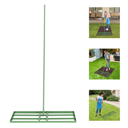 Hign-concerned Lawn Leveling Rake Heavy Duty Garden Tool