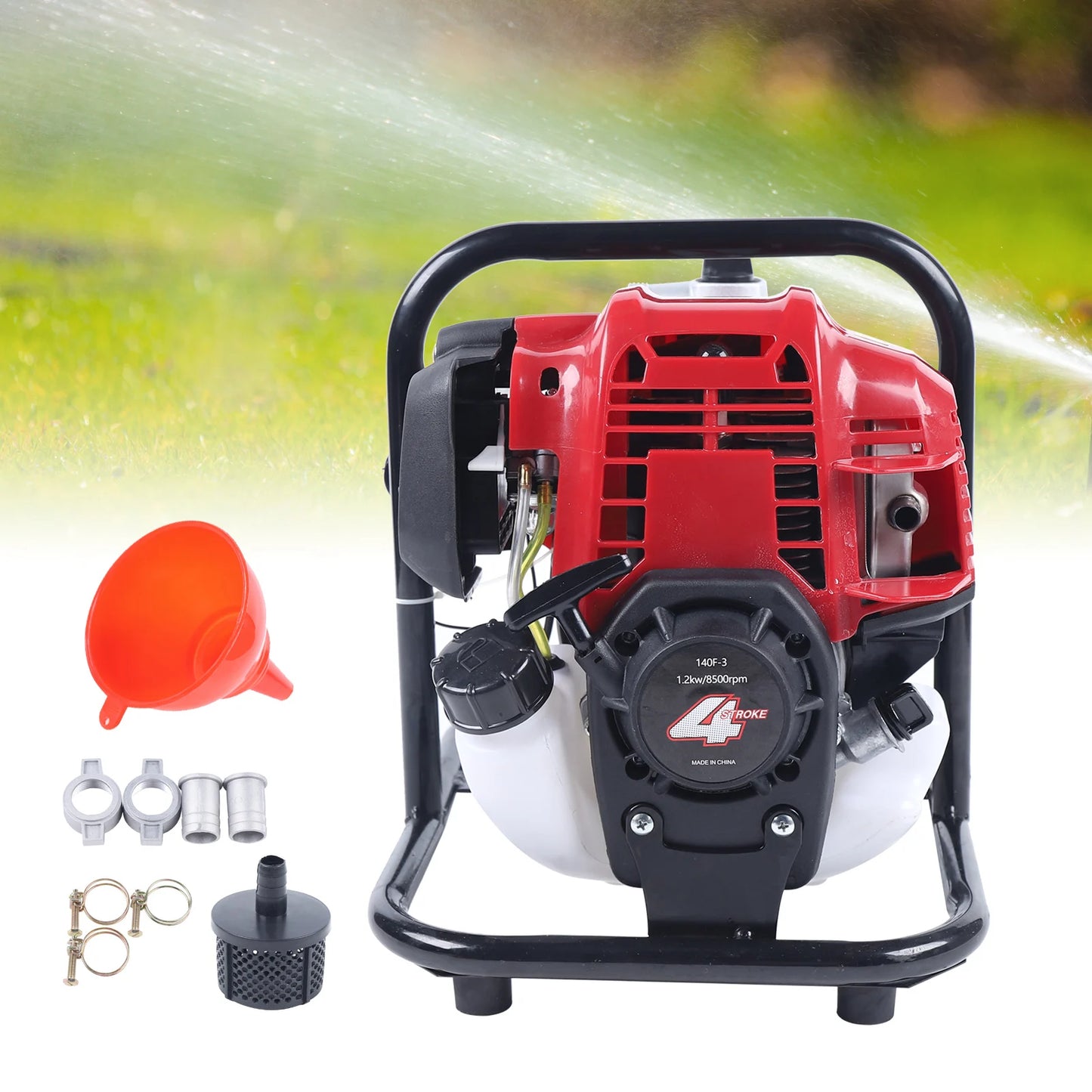 Gasoline Engine Water Transfer Pump Portable Garden Lawn