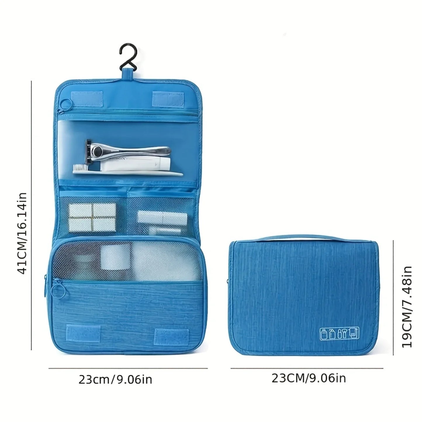 Waterproof Travel Toiletry Bag Hanging Wet Dry Separation