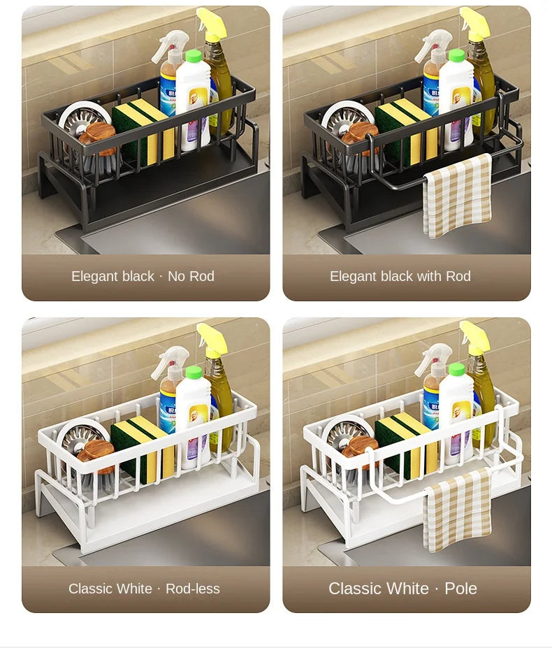 Hign Concerned Kitchen Sink Drain Rack Organizer Plastic