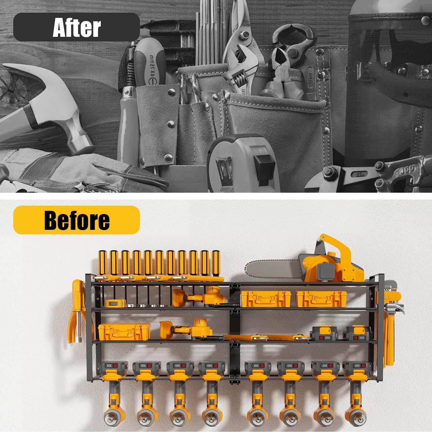 Power Tool Organizer Wall Mount Four Layer Heavy Rack