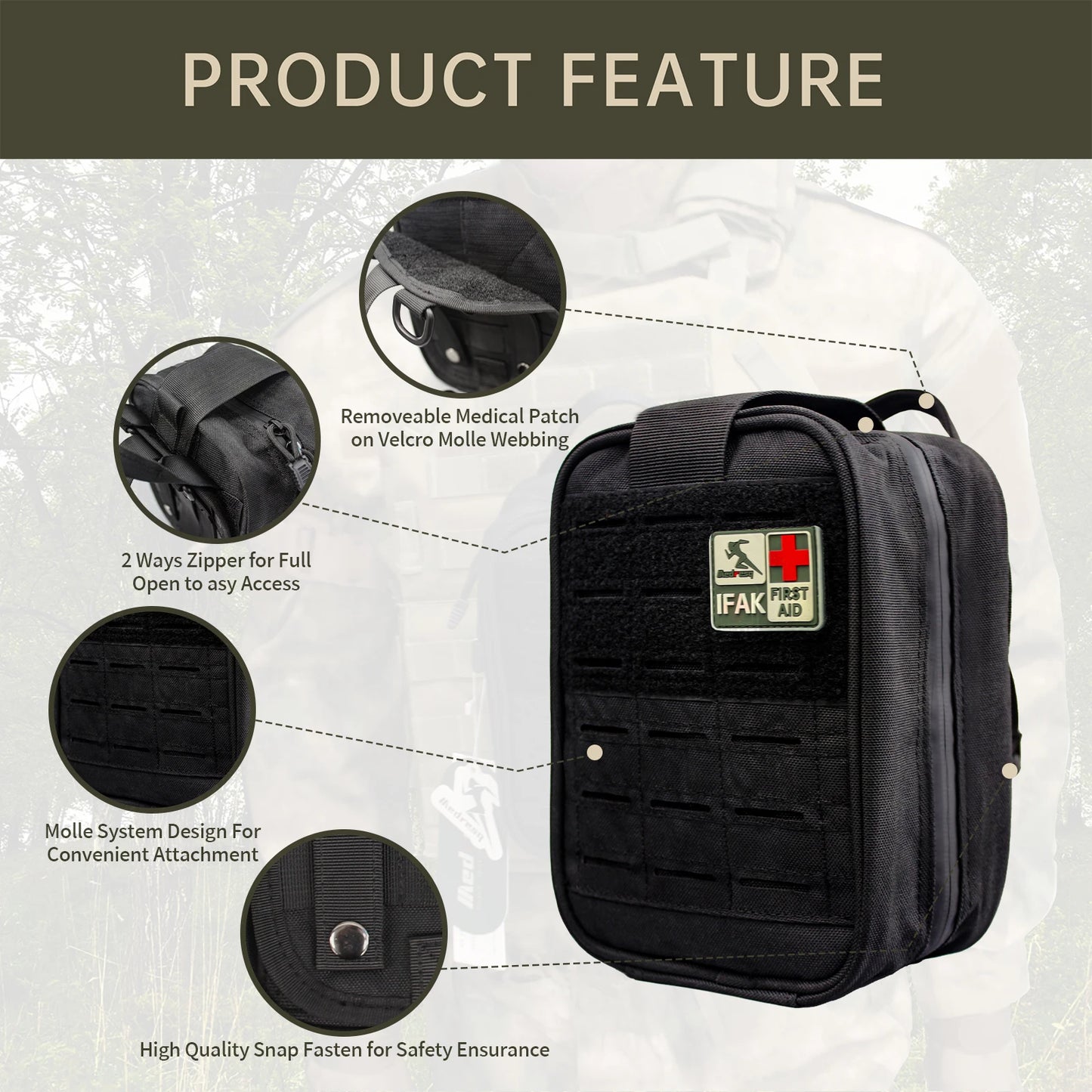 Medresq IFAK First Aid Kit Emergency Bleeding Control Gear