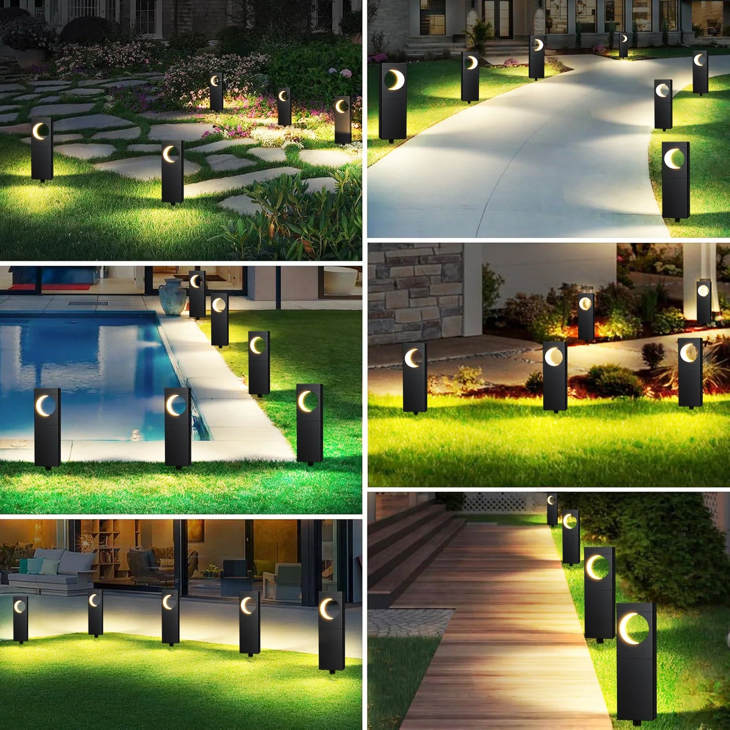 KPSTEK Solar LED Lights For Outdoor Pathway Garden Patio