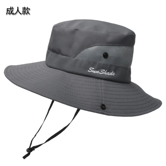 CN Outdoor Bucket Hat Men Summer Breathable Panama Cap