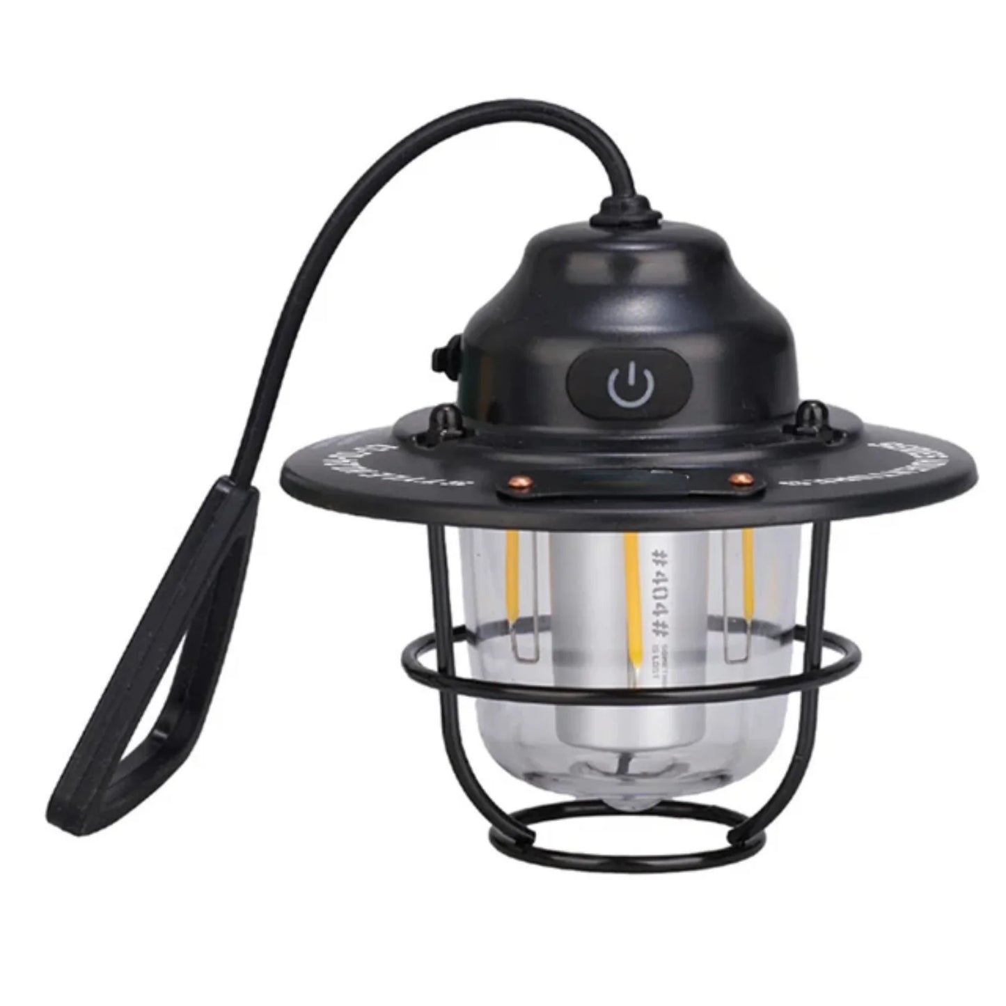 Camping Lantern Dimmable Camping Light Type C Charging Retro Camping Light 4 Light Modes Multifunction  Fishing Camping