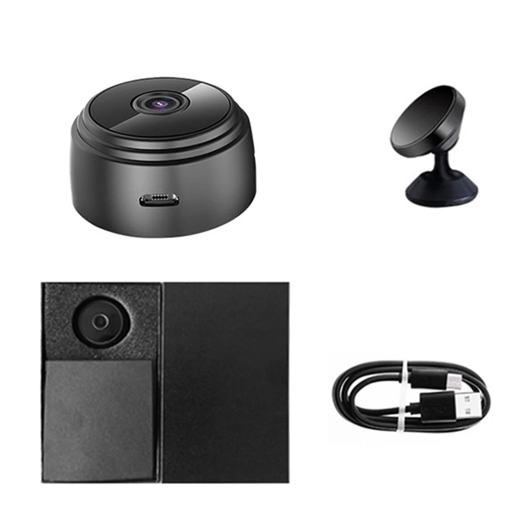 Wireless Camera HD 1080p Voice Video Recorder Night Vision USB Rechargeable Remote Viewing Strong Magnetic for Infants and Pets