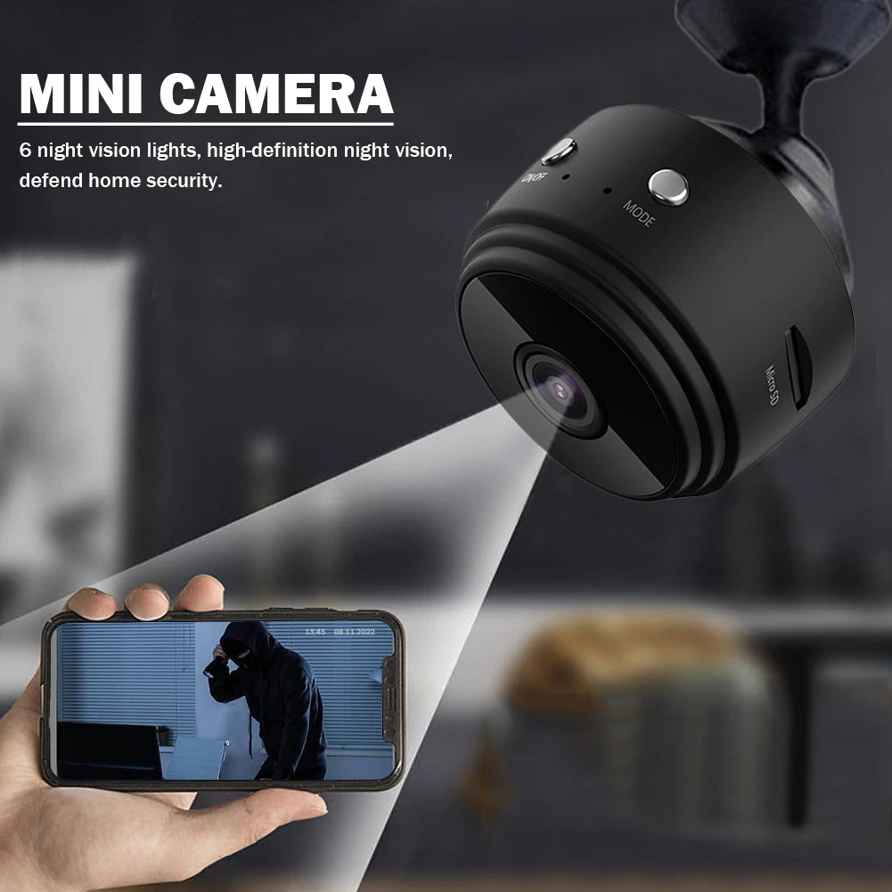 Wireless Camera HD 1080p Voice Video Recorder Night Vision USB Rechargeable Remote Viewing Strong Magnetic for Infants and Pets
