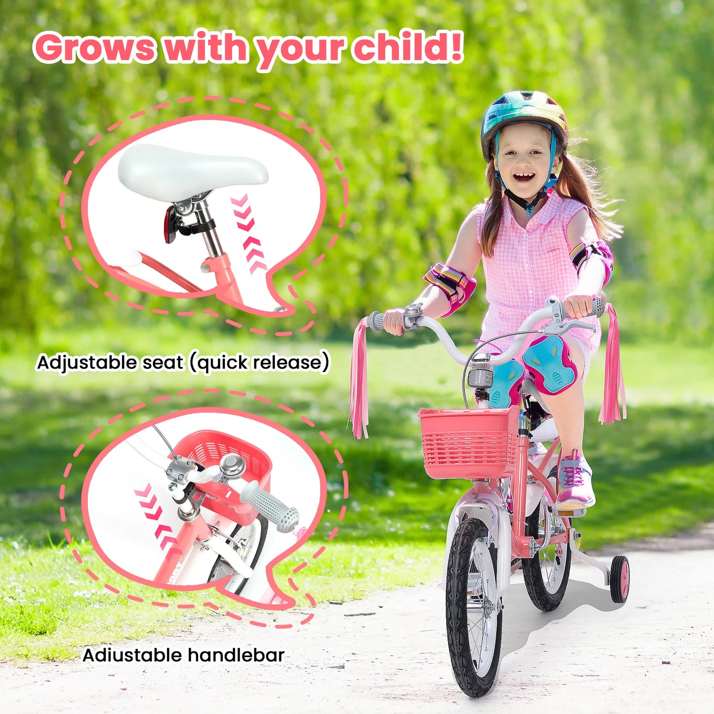 12 Inch Kids Bike with Training Wheels for Ages 2 to 5