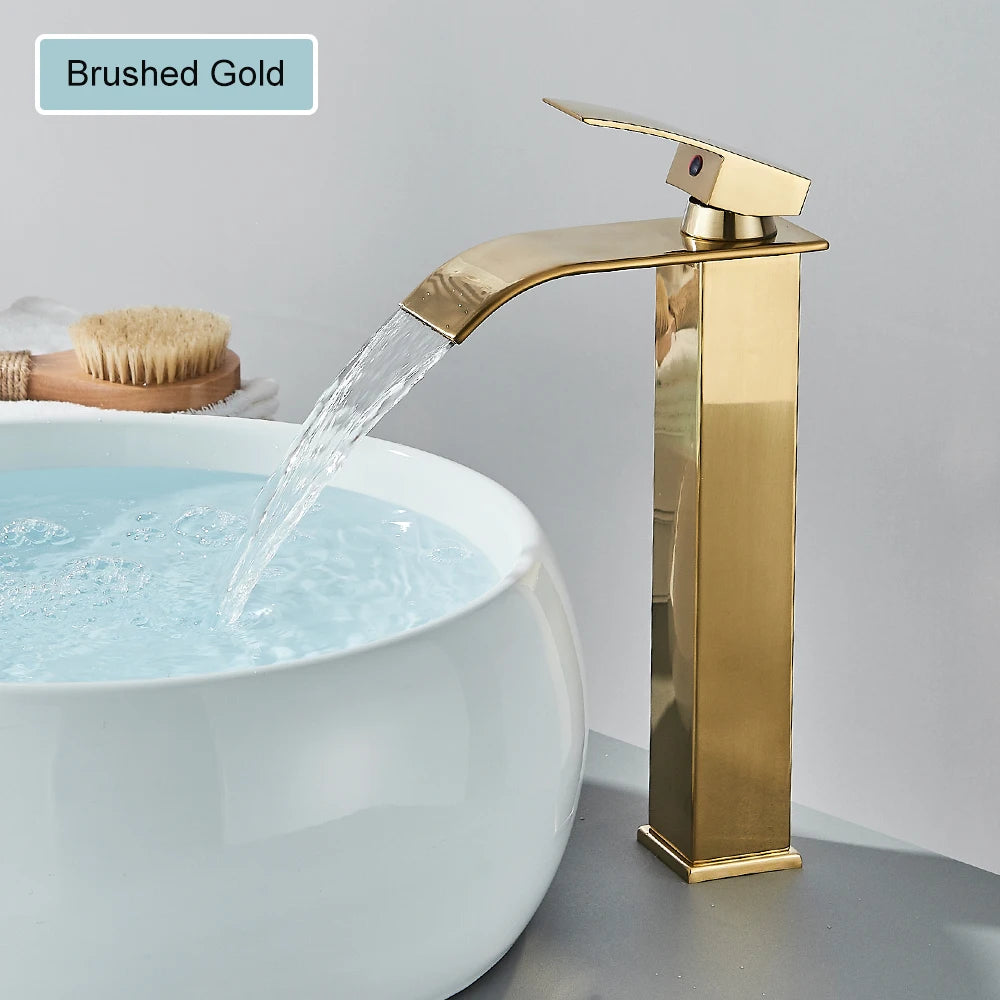 SAFLIHCAR Brass Single Hole Deck Mounted Basin Faucet