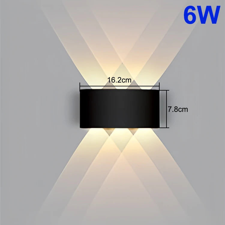 Up And Down LED Wall Lamp Waterproof Indoor Outdoor Wall Light For Bedroom