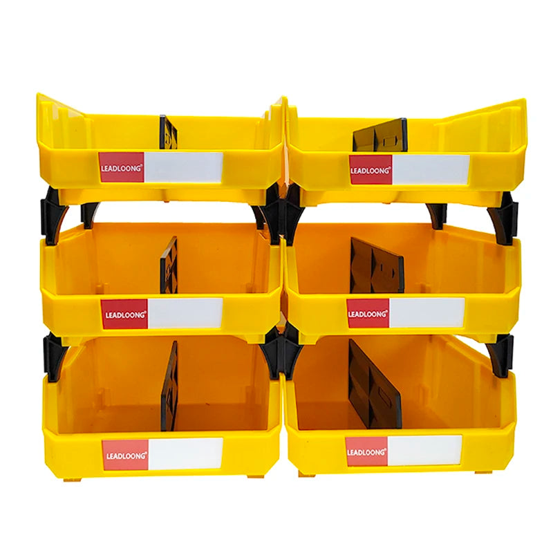 Leadloong V4 Tool Storage Bin 6 Pack Organizer Box
