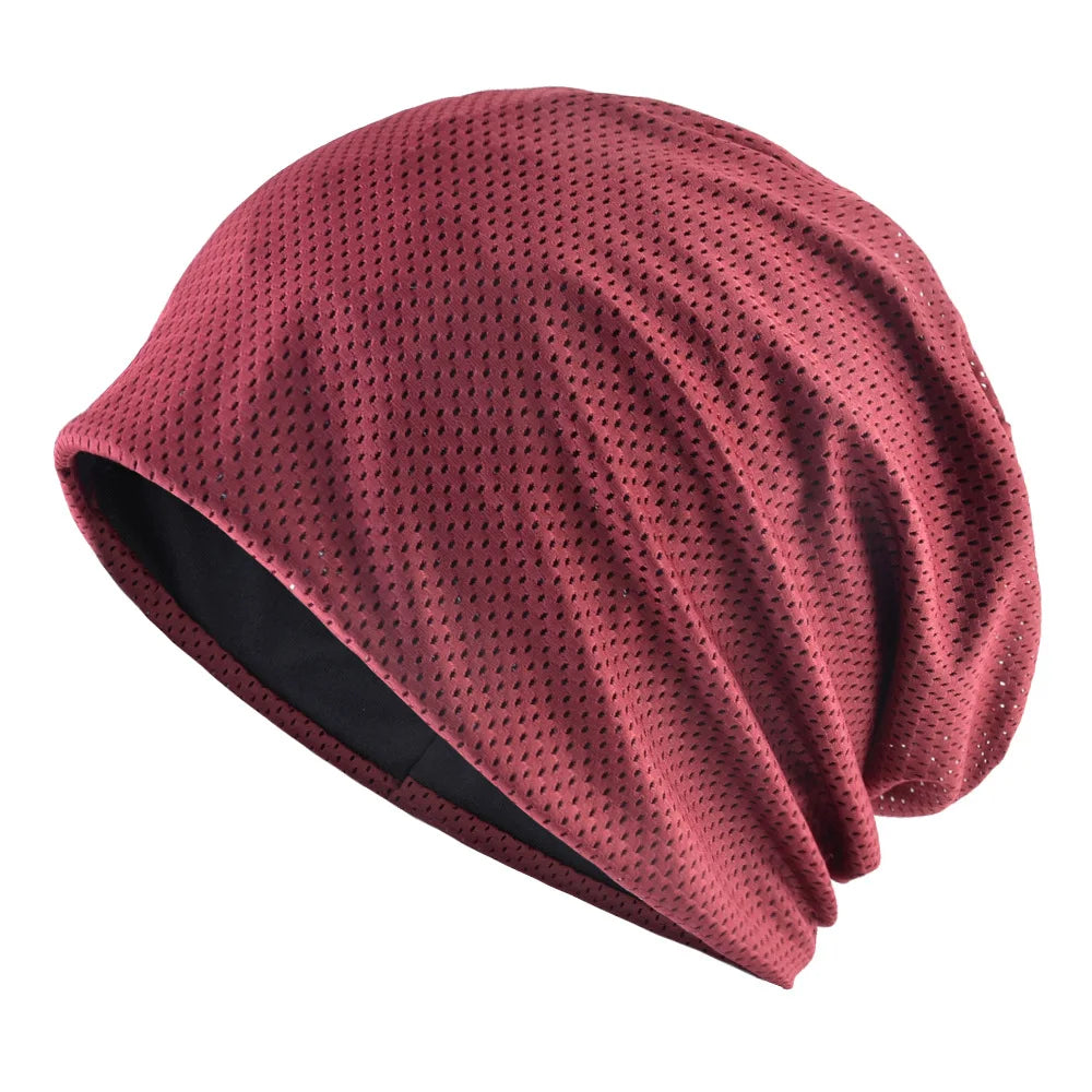Unisex Breathable Polyester Skull Cap For Sports Running